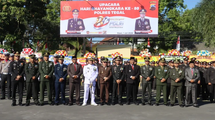 Polres Tegal Gelar Upacara Peringatan Hari Bhayangkara ke-80 Tahun 2026