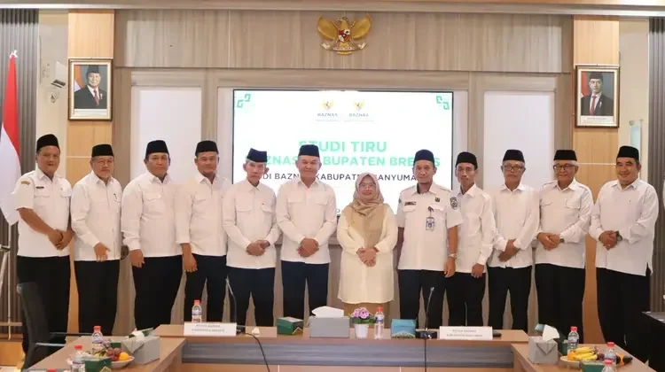 Baznas Banyumas Jadi Rujukan Pengelolaan Zakat bagi Baznas Brebes