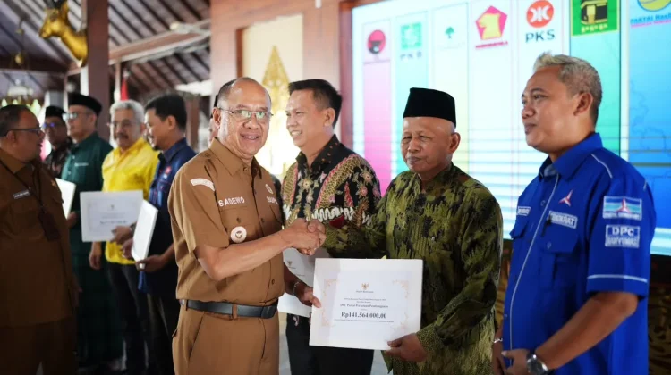 Pemkab Banyumas Kucurkan Bantuan Keuangan Rp3,08 Miliar untuk 9 Parpol