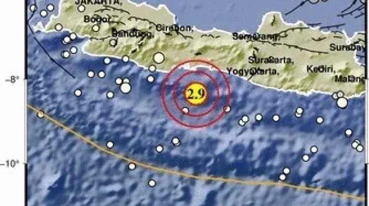 Gempa Magnitudo 2,9 Guncang Selatan Cilacap, Tidak Berpotensi Tsunami