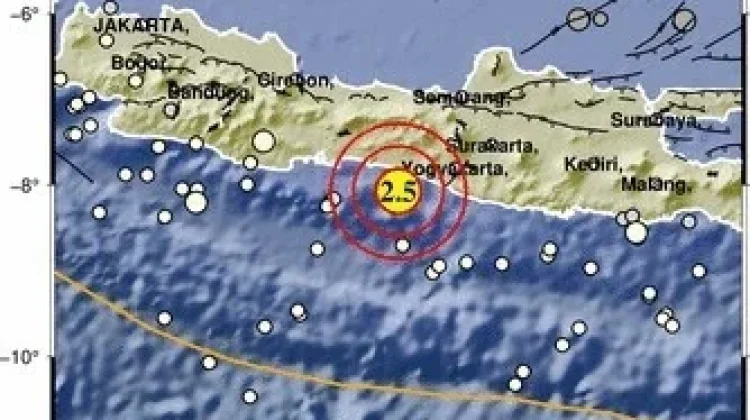 Gempa Magnitudo 2,5 Guncang Selatan Kebumen
