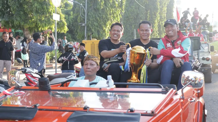 Persibangga Promosi, Ribuan Warga Tumpah Ruah Rayakan Kemenangan