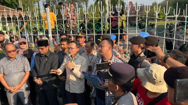 Polres Tegal Amankan Aksi Damai FMTB, Situasi Berlangsung Kondusif
