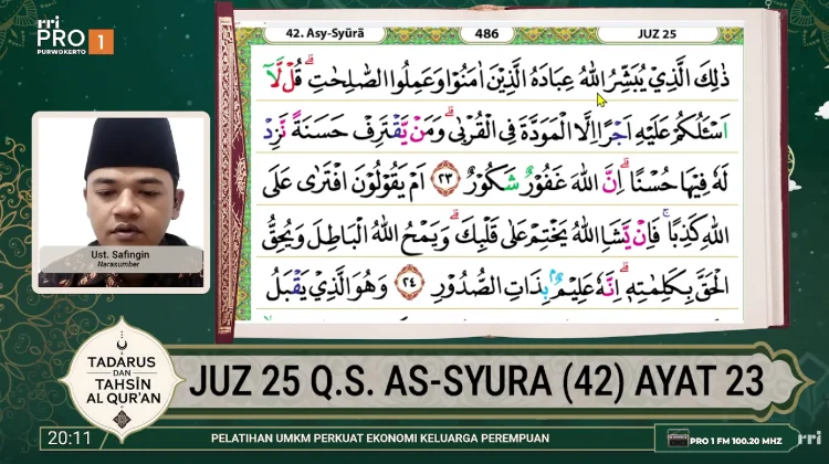 Tadarus dan Tahsin Al-Quran, Tingkatkan Ketepatan dan Pemahaman Bacaan Al-Qur'an