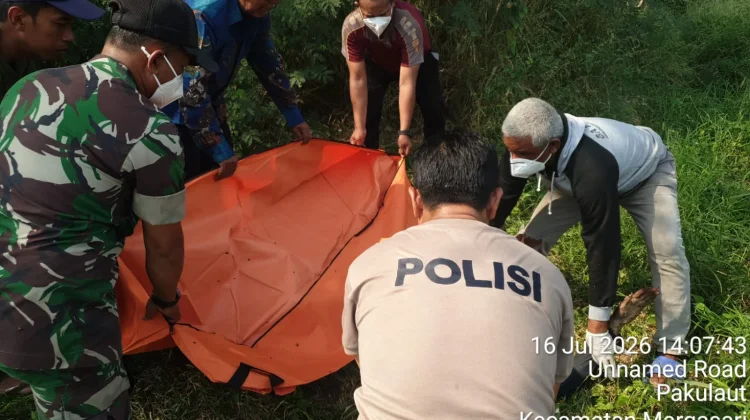 Lansia Ditemukan Meninggal di Area Persawahan Margasari