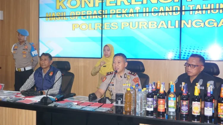 Polres Purbalingga Ungkap Kasus Narkotika dan Minuman Keras Selama Operasi Pekat