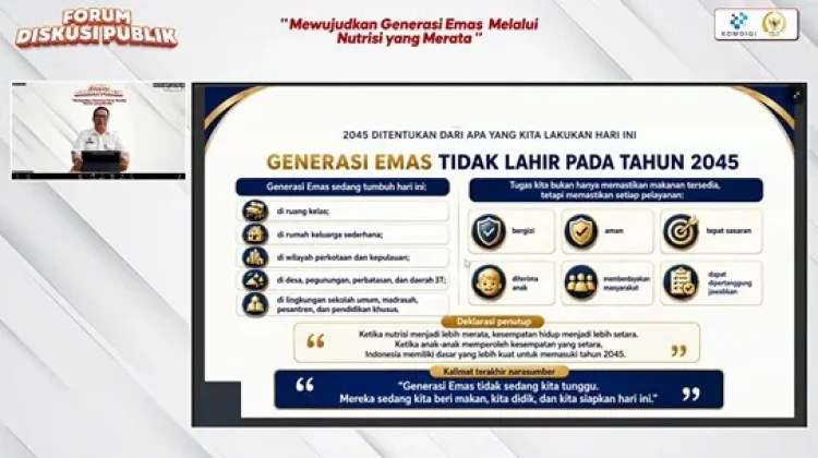 Pemenuhan Nutrisi Jadi Fondasi Generasi Emas 2045