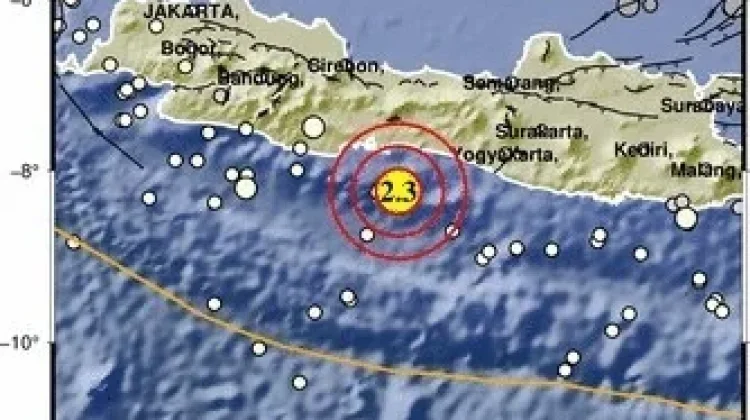 Gempa Magnitudo 2,3 Guncang Selatan Cilacap, Belum Ada Laporan Dampak