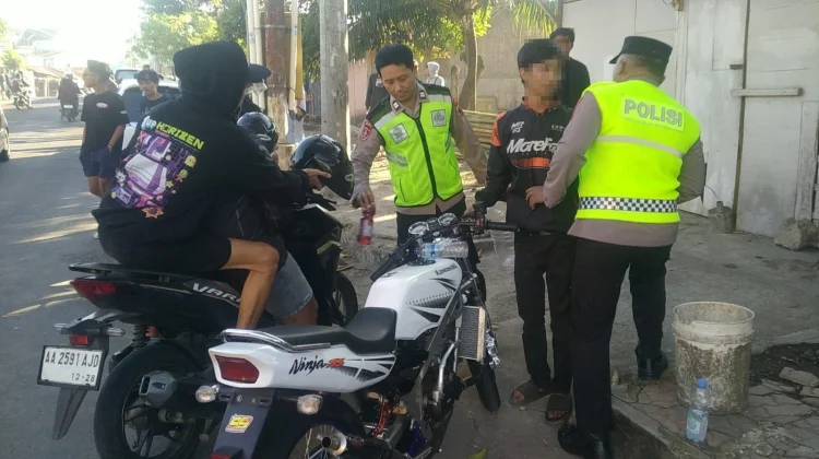 Diduga Terlibat Balap Liar, Satu Motor & Empat Pemuda Diamankan Polsek Purbalingga