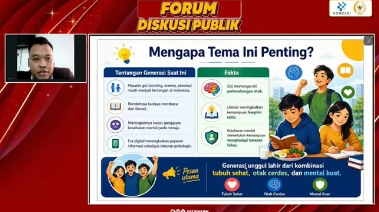 Gizi dan Literasi Jadi Kunci Wujudkan Indonesia Emas 2045