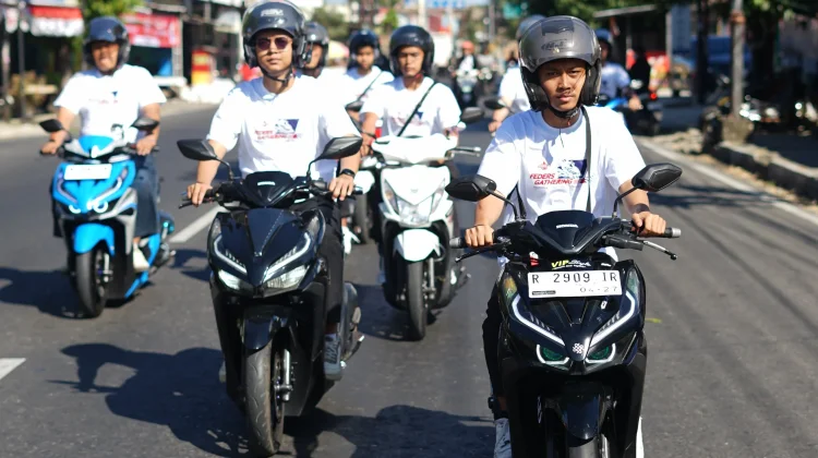 Feders Gathering Banyumas, Komunitas Motor Matic Diedukasi Hadapi Jalur Ekstrem
