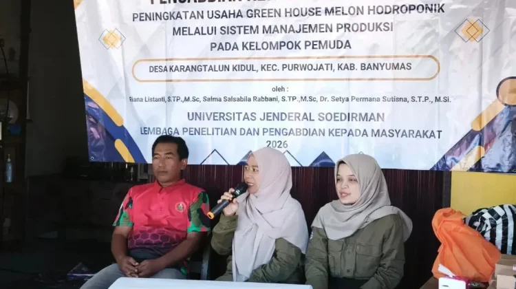 Unsoed Perkuat Usaha Melon Hidroponik Pemuda Tani Banyumas