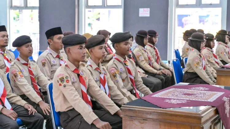 Kontingen Pramuka Penggalang MTs Banjarnegara Dilepas ke Jambore Daerah Jateng