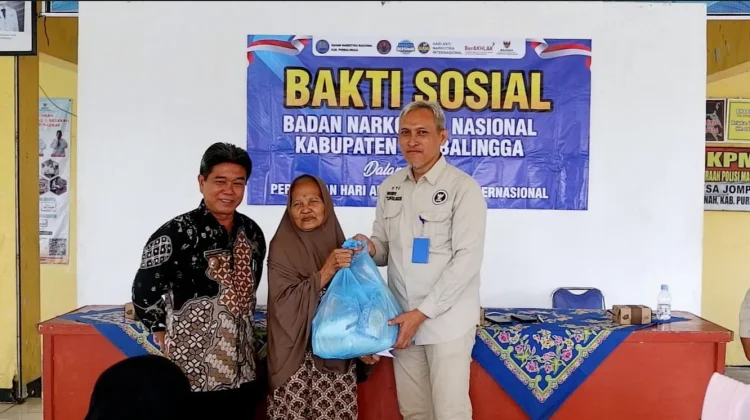 BNN Purbalingga Salurkan Bantuan Sosial untuk Warga Desa BERSINAR Jompo