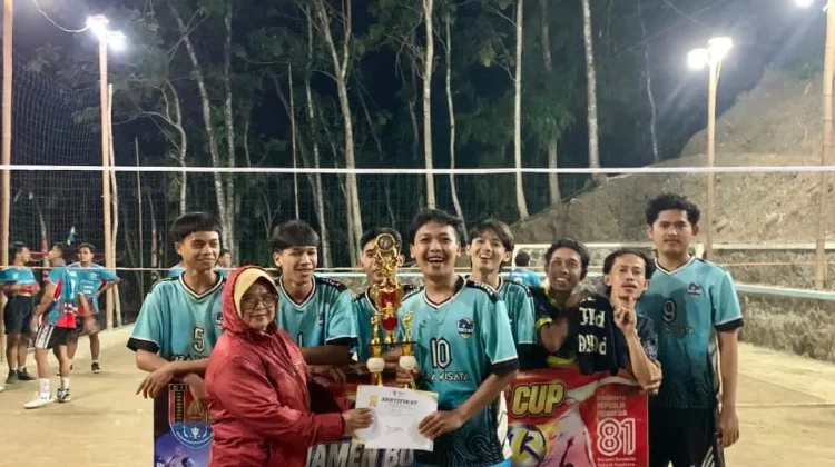 Karang Taruna dan KKN UNUGHA Sukses Gelar Turnamen Voli Antar RW di Desa Bengbulang