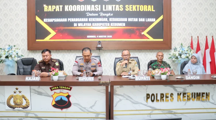Antisipasi Kekeringan dan Karhutla, Polres Kebumen Perkuat Sinergi Lintas Sektor