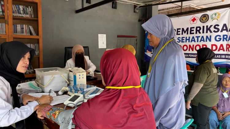 Sambut HUT RI, Lapas Brebes Gelar Cek Kesehatan Gratis bagi Keluarga Warga Binaan