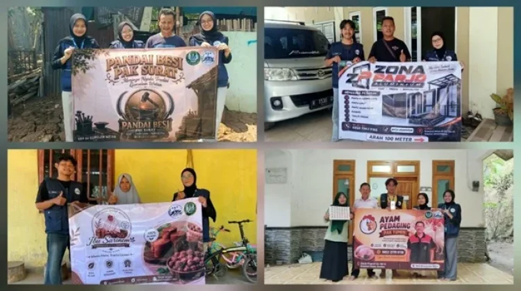 Program 'Sapa Pengrajin' KKN UIN Saizu Kenalkan UMKM Gumelem Wetan