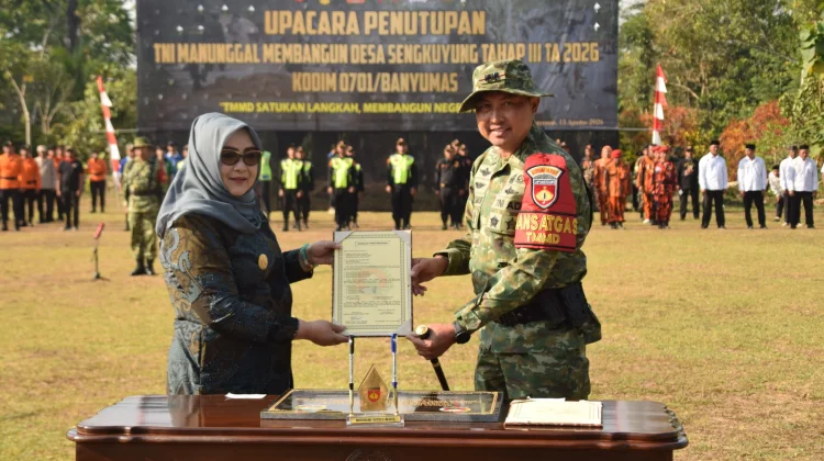 TMMD Sengkuyung III Banyumas Rampung, Desa Cirahab Kini Punya Jalan Lingkar