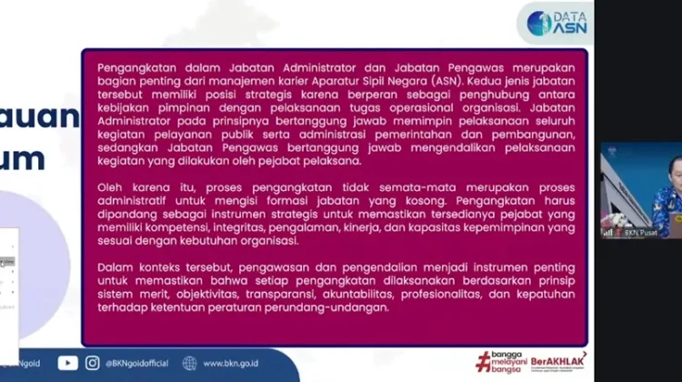 BKN Menyapa ASN: Pengawasan Jabatan ASN dalam Transformasi Digital