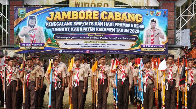 Jambore Cabang Kebumen 2026 Resmi Ditutup, Bupati: Bentuk Karakter Mandiri