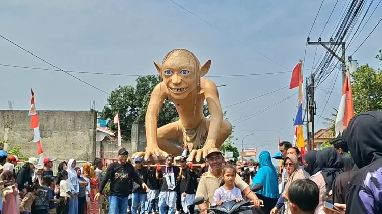 Ada Godzilla hingga Gollum Ramaikan Karnaval dan Pawai Ogoh-ogoh Desa Kuripan