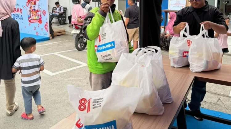 Rayakan HUT RI ke-81, Pertamina Gelar Tebus Murah Sembako