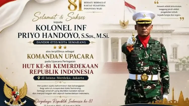 Dari Purwokerto, Priyo Handoyo Pimpin Upacara di Istana