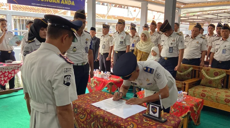 Lapas Brebes Gelar Pelantikan dan Pisah Sambut Kasi Binadik dan Giatja