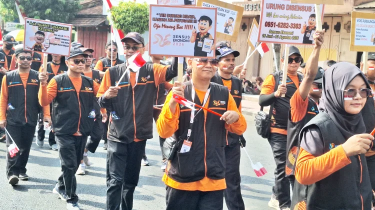 Meriahkan HUT RI ke-81, BPS dan ATR/BPN Sosialisasi Program Strategis di Purbalingga