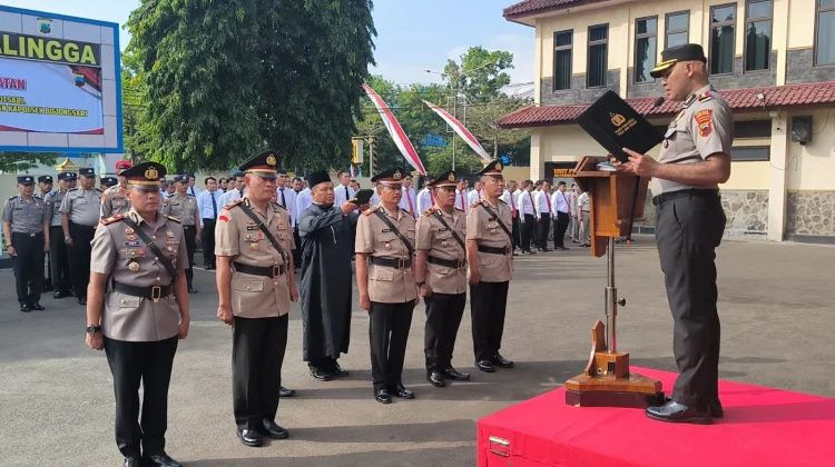 Polres Purbalingga Gelar Sertijab Kasat Samapta dan Empat Kapolsek
