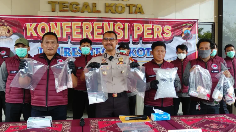 Polres Tegal Kota Ungkap Empat Kasus Narkoba, Sita 128,35 Gram Sabu