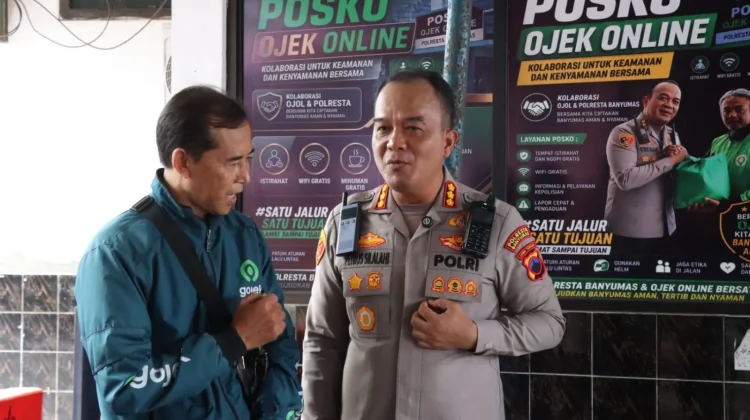 Posko Ojol Resmi Berdiri di Polresta Banyumas