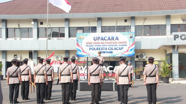 Rotasi di Polresta Cilacap, Kasatintelkam dan Sejumlah Kapolsek Berganti