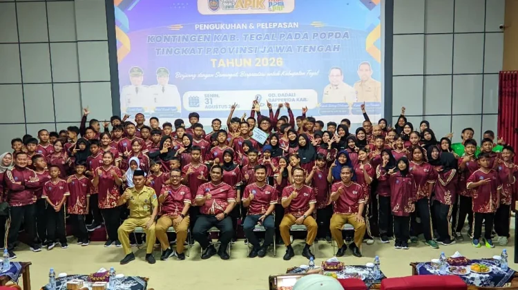Kabupaten Tegal Kirim 126 Atlet ke Popda Jateng, Target Tembus 10 Besar