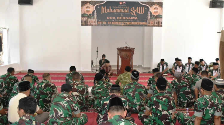 HUT ke-65 Korem 071/Wijayakusuma & Maulid Nabi, Momentum Perkuat Tekad Bersama Rakyat