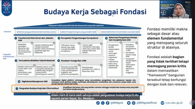 Budaya Kerja BerAKHLAK sebagai Fondasi ASN Profesional