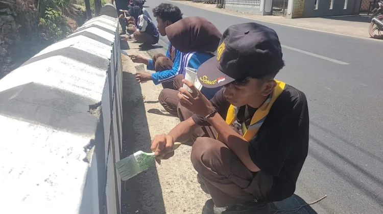 Sambut Estafet Tunas Kelapa, Pramuka Banyumas Gelar Kemah Bakti