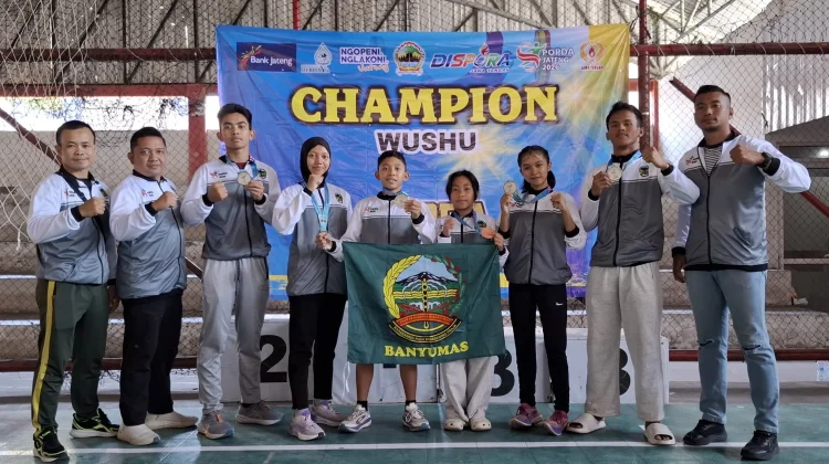Kontingen Wushu Banyumas Raih 11 Medali di Ajang POPDA Jateng 2026