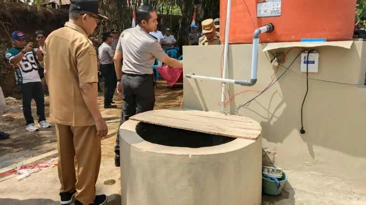 Kapolres Tegal Resmikan Sarana Air Bersih, Bantu Warga Hadapi Kekeringan