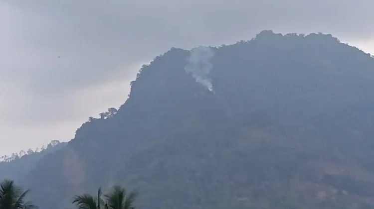 Polsek Bobotsari Bersama Tim Gabungan Pastikan Titik Api di Gunung Plana Padam