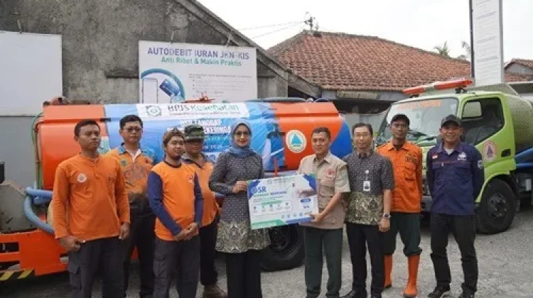 BPJS Kesehatan Kebumen Salurkan 63 Tangki Air Bersih