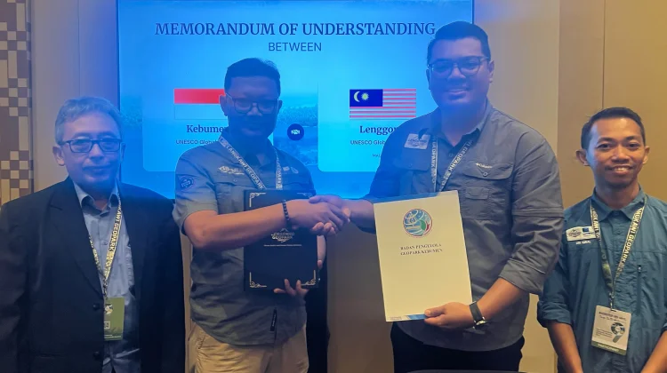 Geopark Kebumen dan Geopark Lenggong Tandatangani MoU Kerja Sama