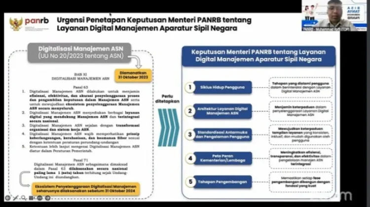 KemenPANRB Dorong Integrasi Layanan Digital Manajemen ASN Secara Nasional