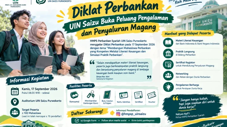 Diklat Perbankan UIN Saizu Buka Peluang Pengalaman dan Penyaluran Magang