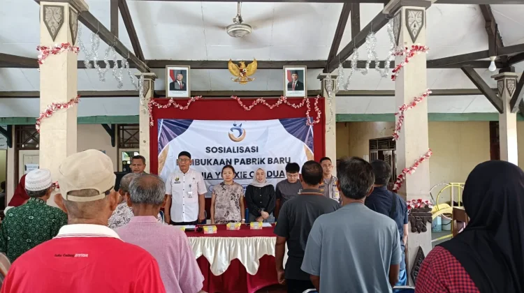 Polsek Kramat Kawal Sosialisasi Pembukaan Pabrik Baru di Dampyak