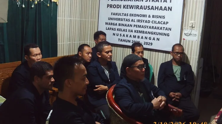 Bangun Harapan dari Balik Jeruji, WBP Lapas Kembang Kuning Kuliah S1 Kewirausahaan