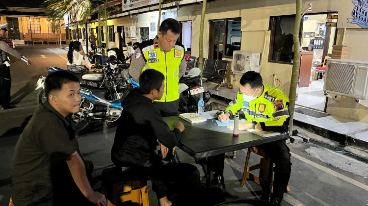 Satlantas Polres Tegal Tindak 44 Kendaraan Berknalpot Brong