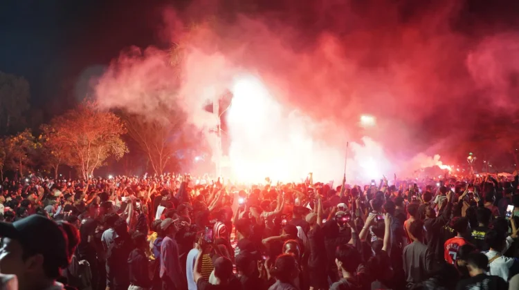 Ribuan Warga Tegal Larut dalam Euforia Nobar Final FIFA ASEAN Cup 2026