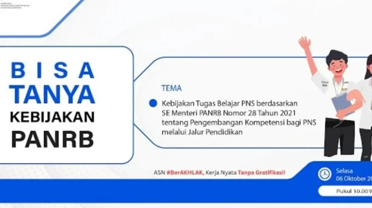 SE Menteri PANRB Nomor 28 Tahun 2021 Jadi Acuan Tugas Belajar PNS